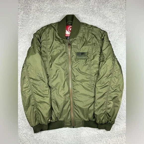 Mecca Coat Mens Extra Large Bomber Jacket Outerwear Streetwear Casual Camo - Picture 1 of 6